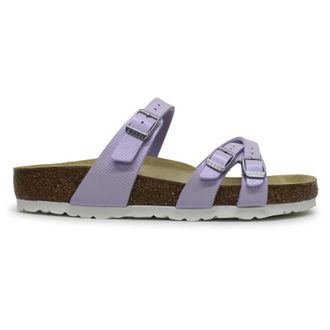 Birkenstock Franca Birko-Flor Unisex Comfort Sandals - Shiny Lizard Purple Fog - Size:UK 4.5