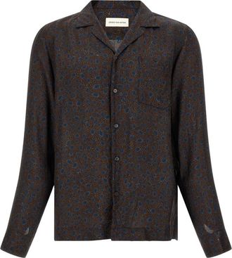 Dries Van Noten Carlty Shirt - Heren - Casual Overhemden - Bruin - M - Overhemden
