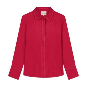 Fab By Fabienne Chapot Fabienne Chapot, Overhemden, Dames, Rood, 2Xl, Leer, Stella Blouse