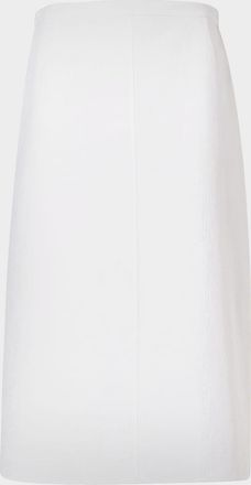 Akris Textured Cotton Knee-Length Skirt