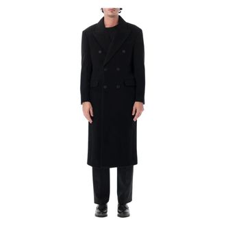 Dunst Abrigo entallado de doble botonadura - Coats - Hombre - Negro - XL