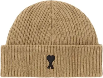 Ami FW25 De Coeur Beanie Camel UBO006-018-288