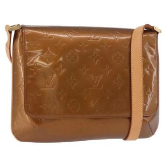Louis Vuitton Pre-owned Patent Leather Shoulder Bag - Dames - Vintage Schoudertas - Bruin - ONE Size - Leer - Vintage