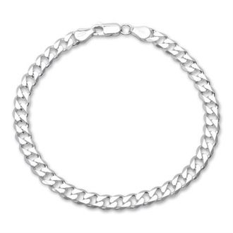 Unique 925 Silberarmband: Panzerarmband Silber 6mm