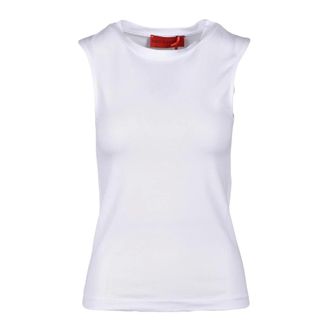 Wild Cashmere Sleeveless Tops, female, White, S, Soft Cashmere Blend T-shirt