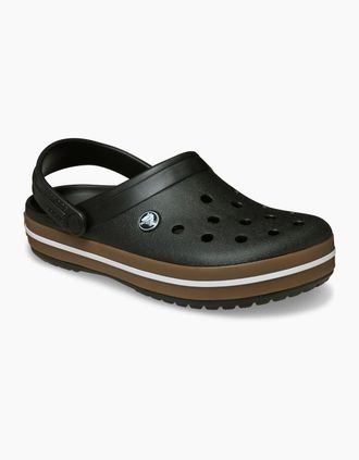 Crocs Mens Crocs Crocband Gum EVA Mens Black Clogs - Size: UK 9 / eu 43/44 / us m10w12