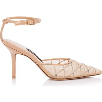 Jessica Rich Amora Mesh Slingback in Nude at Nordstrom, Size 38