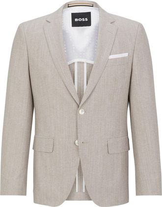 HUGO BOSS Mens Hutson 231 10240647 01 in Medium Beige - Size 40 (Chest)