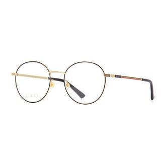 Gucci GG0839OK001 Round Full Rim Eyeglasses - Gold