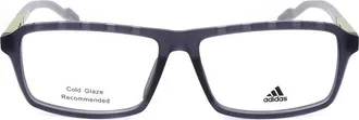 adidas Mens Grey Rectangular Eyeglass Frames SP5016
