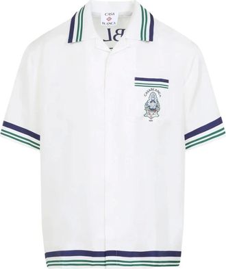 Casablanca Heren, Overhemden, Wit, Maat: M Zijde