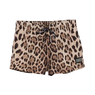Dolce & Gabbana Beachwear, male, Brown, Size: L Boxer Corto