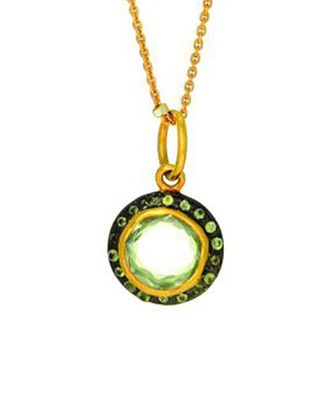 Phillip Gavriel Silver Gemstone Pendant Necklace