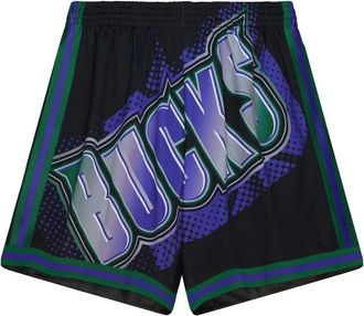 Mitchell & Ness Shorts Milwaukee Bucks Big Face - Nero
