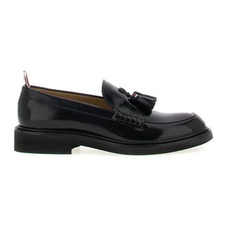 Thom Browne Gepolijste Kalfsleren Tassel Loafers - Dames - Schoenen - Zwart - Maat: 39 1/2 EU Leer
