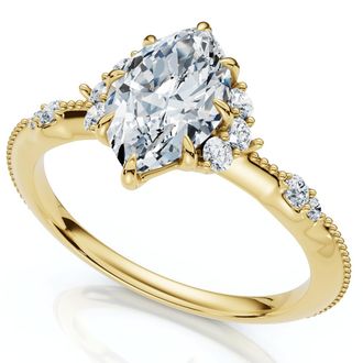 Pompeii3 1.20Ct Marquise Viviana Diamond Engagement Ring 14k Gold Lab Grown EF/VS
