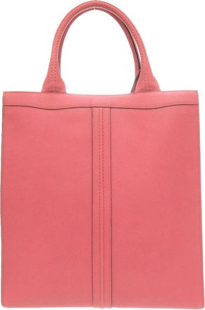 Valextra Pink Leather Tote Bag (Pre-Owned)