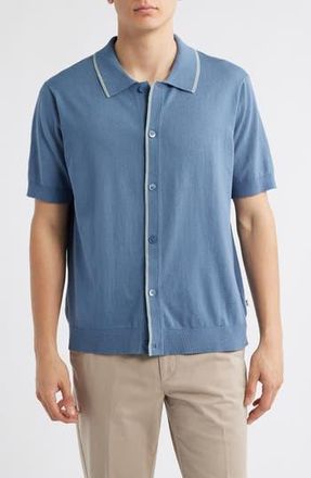 Nn.07 Nolan Organic Cotton Cardigan in Bering Sea at Nordstrom Rack, Size Xx-Large