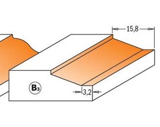 CMT 990.012.11 Fresa Para Plafones Hor.c/rodam.hm S=8
