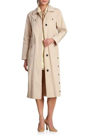 Avec Les Filles Side Snap Cotton Blend Barn Coat in Sandy Tan at Nordstrom, Size Xx-Small