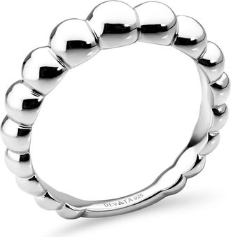 Devata Beaded Ball Textured Ring in Silver at Nordstrom Rack, Size 8