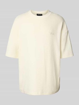 Pegador Oversized T-Shirt mit Label-Stitching in Offwhite, Gr&ouml;&szlig;e M