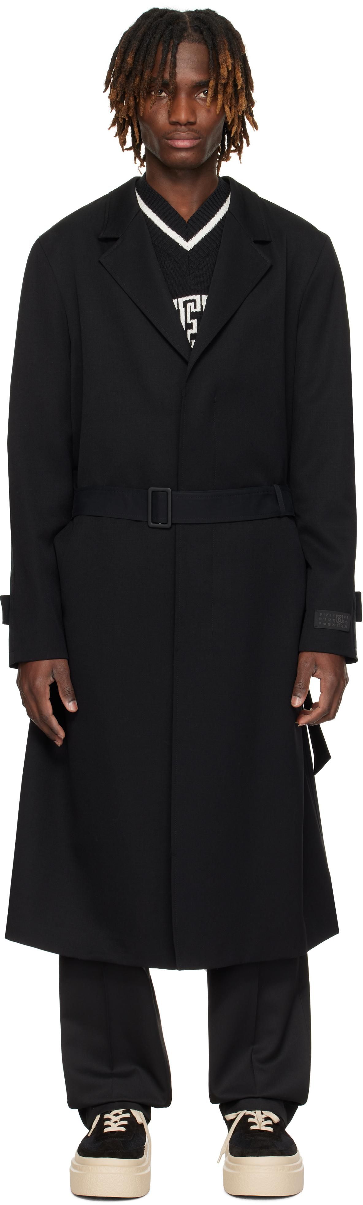 【関税込み】LEMAIRE Half Overcoat' trench coat Black Half Overcoat | LEMAIRE