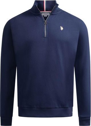 U.S.Polo Association heren half-zip trui USNiico van katoenmix