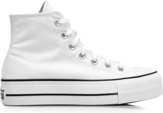 Converse Witte hoge canvas sneakers - Dames - Sneakers - Wit - 41 EU - Schoenen