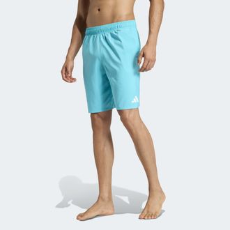adidas Badeshorts ADIDAS PERFORMANCE ESS SH 8IN, Herren, Gr. XXL, N-Gr, lucid cyan, wei&szlig;, Obermaterial: 100% Polyester, Badehosen Badeshorts