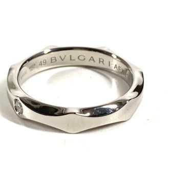 Bulgari Silver Platinum 950 Band Ring (Pre-Owned)