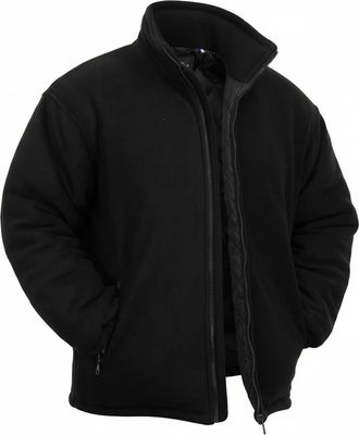 Generic CLASSIC MENS EXTRA SOFT THICK FLEECE HEAVY DUTY WORK JACKET PADDED ANTI PILL WINTER UK SIZES S-2XL (UK, Alpha, 4XL, Regular, Regular, BLACK)