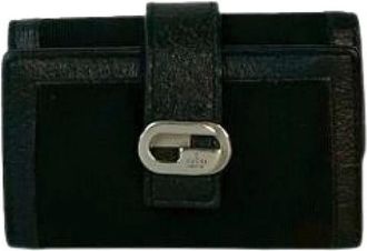 Gucci Pre-owned Accessories, female, Black, Size: ONE SIZE Pre-owned Nylon Key-Holders