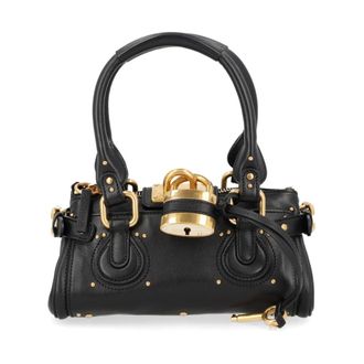 Chlo&eacute; Bolso peque&ntilde;o Paddington de piel granulada - Bags - Mujer - Negro - ONE SIZE