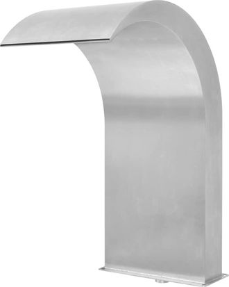 vidaXL Vidaxl - Fuente De Piscina De Acero Inoxidable Plateada 45x30x65 Cm