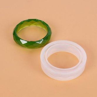 OEM Molde De Silicona De Gel Con Forma De Gota De Cristal, Adorno De Resina, Pulsera De Espejo Con Forma De Rombo De Resina, 2 Piezas, Estilo 2