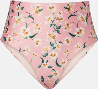 Agua Bendita Braga de bikini floral magenta