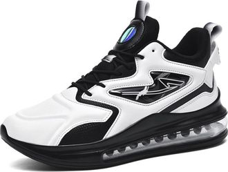 Generic Mens Oversized Basketball Shoes with Non Slip Wear-Resistant Shock-Absorbing Casual Sports Walking Shoes(White,12.5 UK)