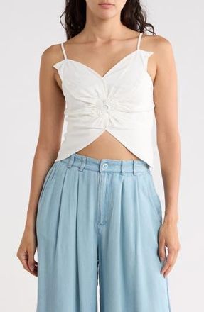 Young Fabulous & Broke Fleur Linen Blend Top in Bone at Nordstrom Rack, Size X-Small