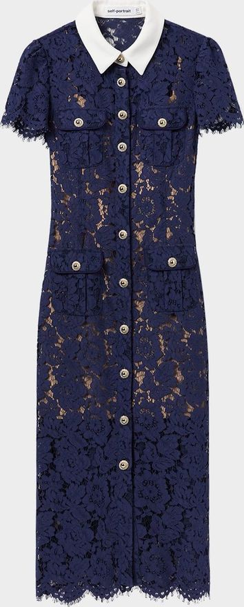 Floral Lace Midi Dress