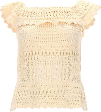 Isabel Marant Zaelle Cotton Blend Off-Shoulder Top