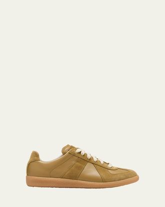 Maison Margiela Replica Suede & Leather Sneakers