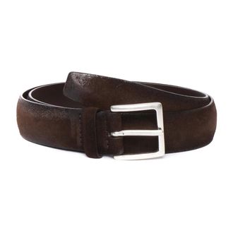 Orciani Belts, unisex, Brown, Size: 100 CM Cloudy Suede Belt