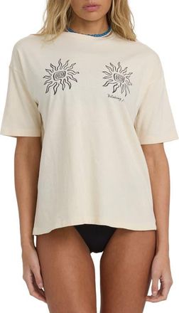 Billabong Laura Oversize Cotton Graphic T-Shirt in Andrea Wash at Nordstrom, Size X-Small