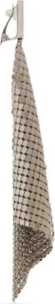 Paco Rabanne Flow Pixel mesh drop earring - women - Brass/Crystal - One Size - Silver