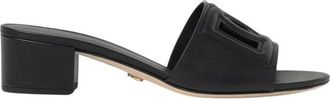 Dolce & Gabbana Heeled Mules, female, Black, 3 1/2 UK, Pink Block Heel Sandals