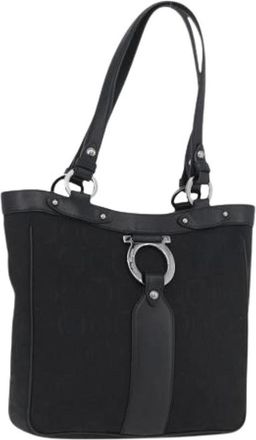 Ferragamo Pre-owned Tote Bags, female, Black, Size: ONE SIZE Pre-owned Tote Bag