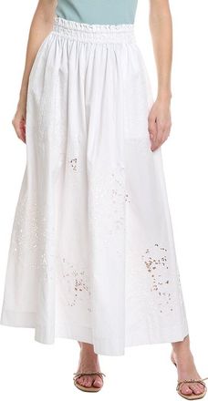 Lafayette 148 New York Embroidered A Line Midi Skirt