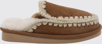 Mou Mules Eskimo in pelle scamosciata con cuciture a contrasto e suola in EVA