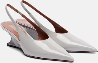 PARIS TEXAS Nina 50 patent leather slingback pumps